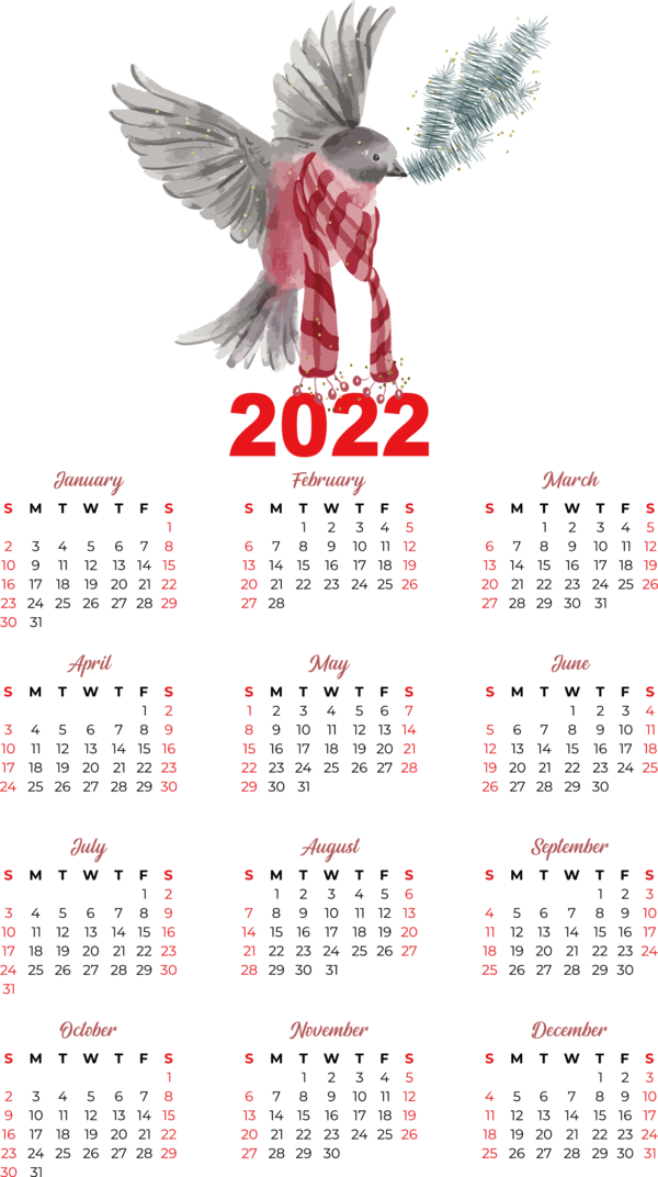 Transparent New Year calendar Font Meter for Printable 2022 Calendar for New Year