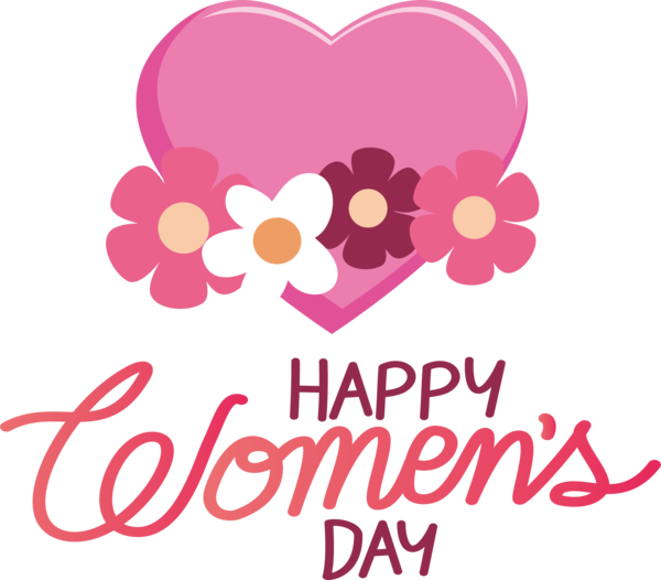 Transparent International Women's Day M-095 Flower Logo for Women's Day for International Womens Day
