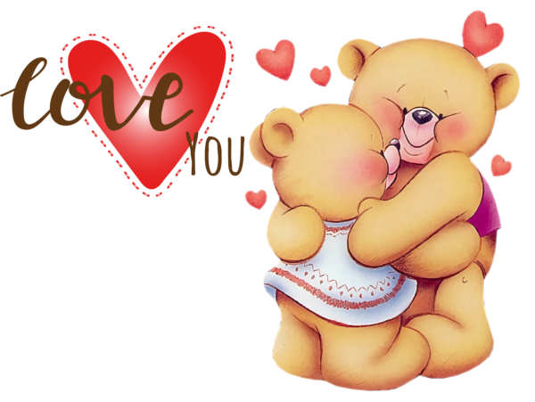 Transparent Valentine's Day Hug Night Romance for Valentines for Valentines Day