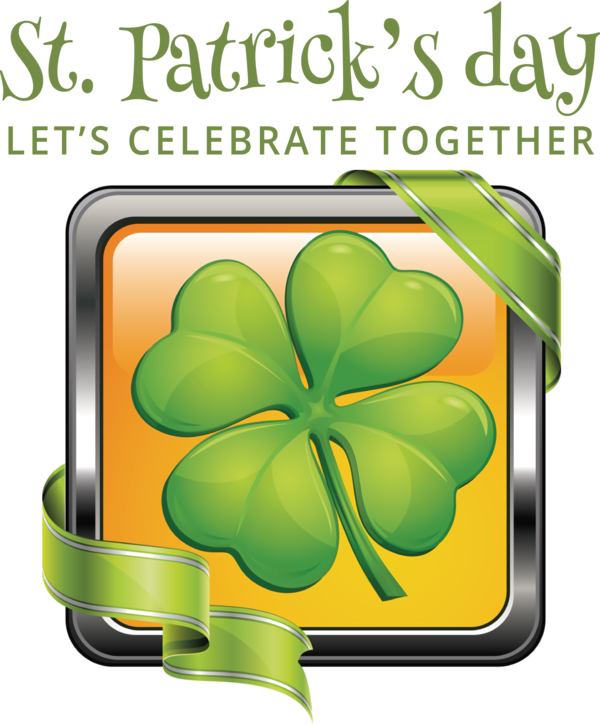 Transparent St. Patrick's Day Shamrock Leaf Design for Saint Patrick for St Patricks Day