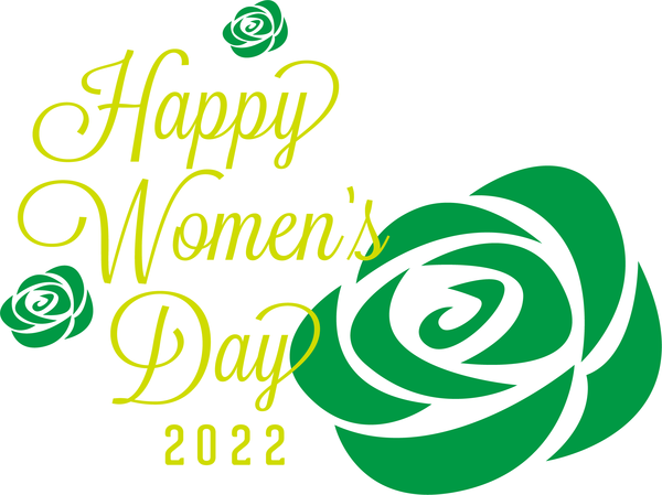 Transparent International Women's Day Logo Leaf Green for Women's Day for International Womens Day