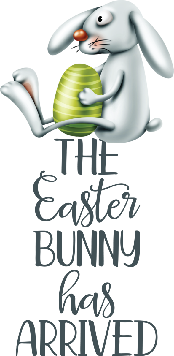 Transparent Easter Font Cartoon Tree for Easter Bunny for Easter