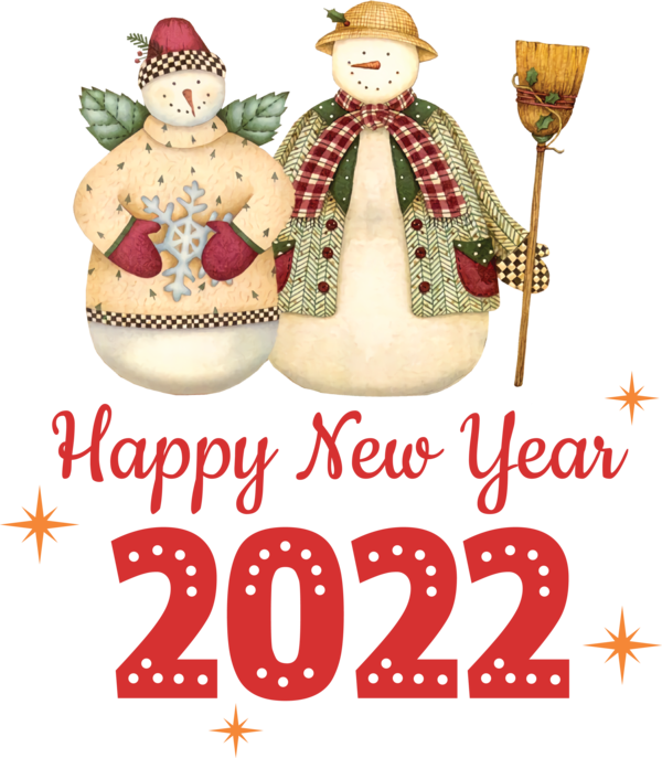 Transparent New Year Bauble Christmas Day Snowman for Happy New Year 2022 for New Year
