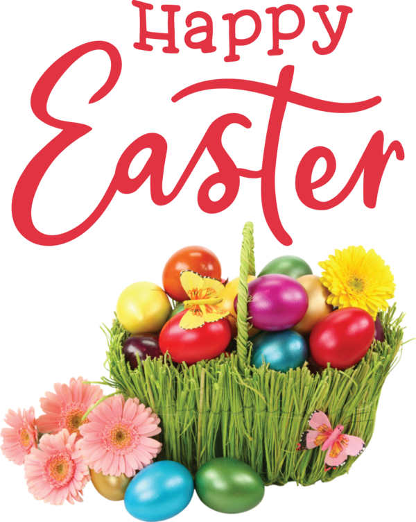 Transparent Easter Holiday Easter Basket Easter Bunny for Easter Day for Easter