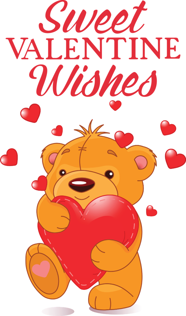 Transparent Valentine's Day Teddy bear Bears Cartoon for Valentines for Valentines Day