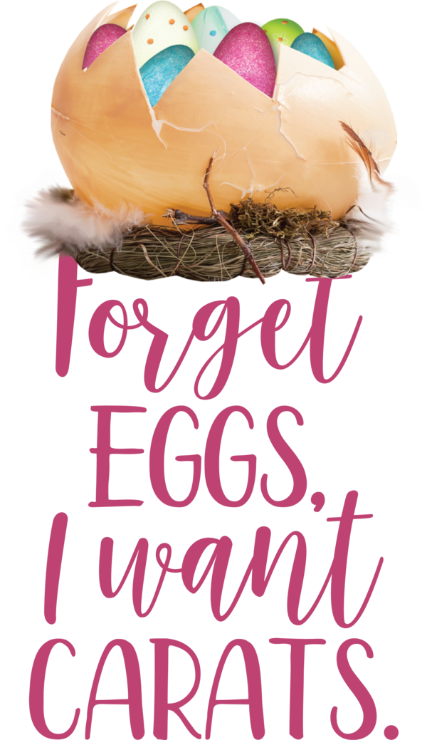 Transparent Easter Font Happiness Party for Easter Egg for Easter