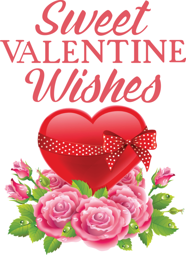 Transparent Valentine's Day Valentine's Day Heart Rose for Valentines for Valentines Day