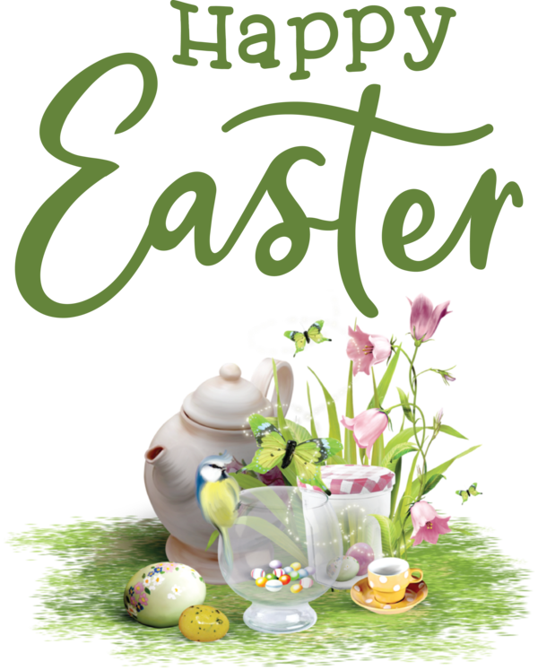 Transparent Easter Floral design Alternative medicine Herbal medicine for Easter Day for Easter