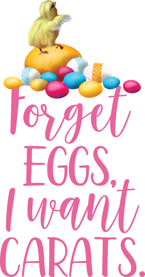 Transparent Easter Text Happiness Party for Easter Egg for Easter