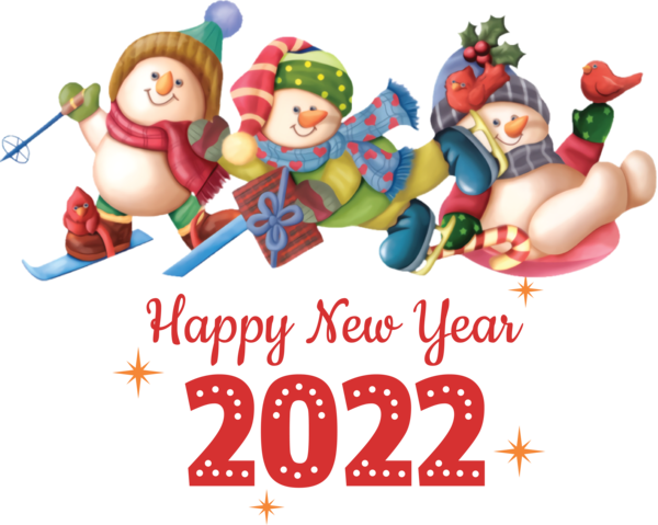 Transparent New Year Snowman New Year Holiday for Happy New Year 2022 for New Year