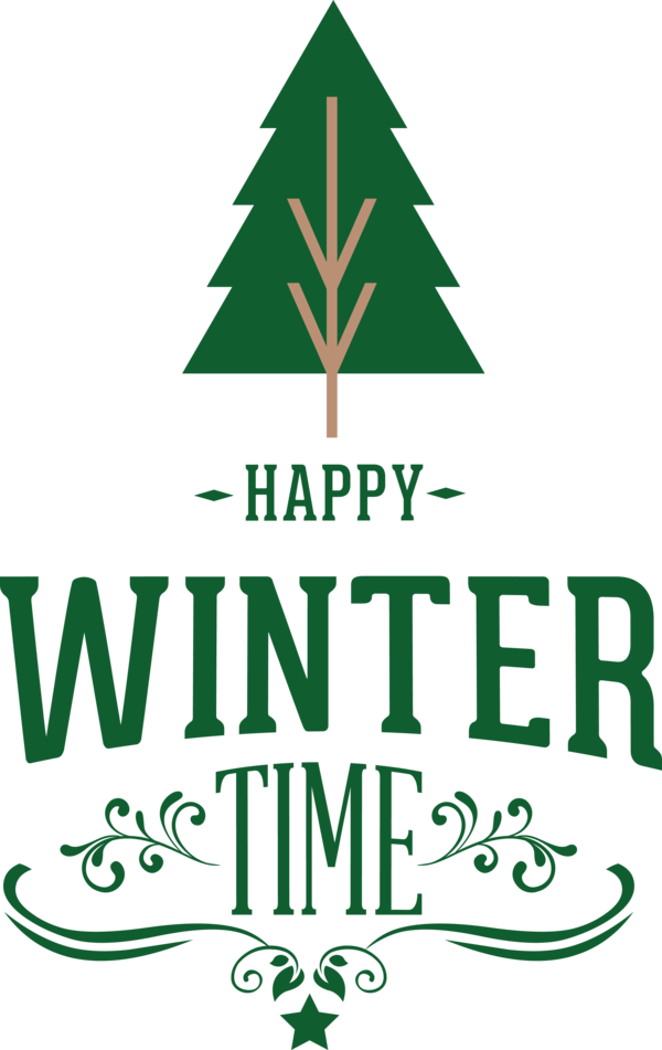 Transparent Christmas Christmas Tree Logo Leaf for Hello Winter for Christmas