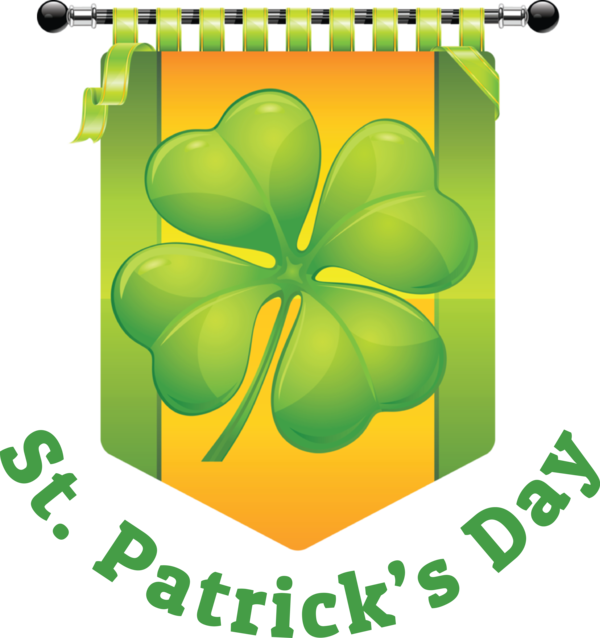 Transparent St. Patrick's Day Clover Four-leaf clover Vector for Saint Patrick for St Patricks Day