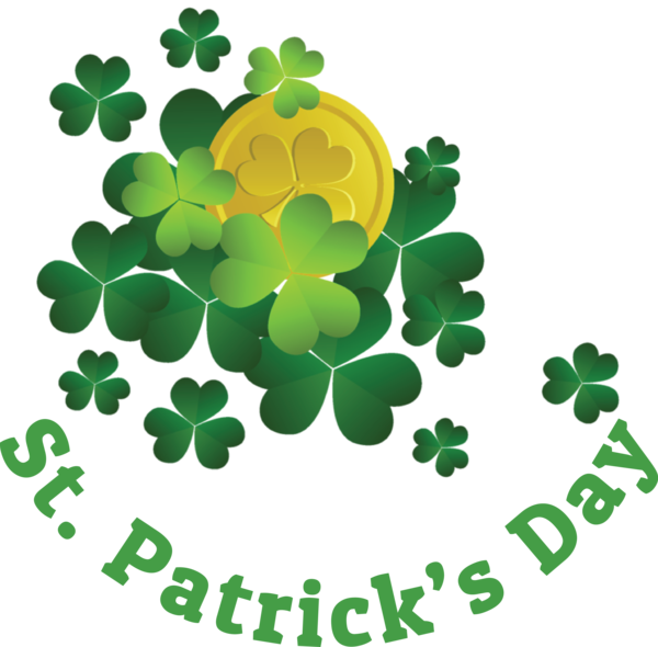 Transparent St. Patrick's Day Shamrock St. Patrick's Day Four-leaf clover for Saint Patrick for St Patricks Day