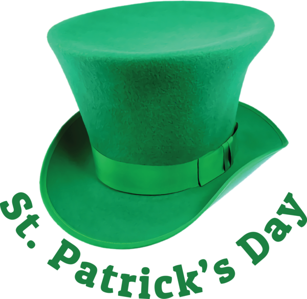 Transparent St. Patrick's Day Hat Cap Green for Saint Patrick for St Patricks Day
