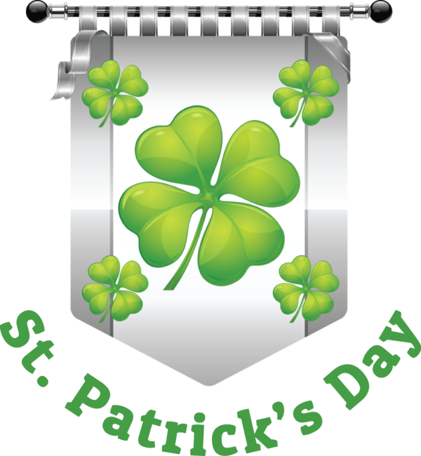 Transparent St. Patrick's Day Clover Four-leaf clover St. Patrick's Day for Saint Patrick for St Patricks Day