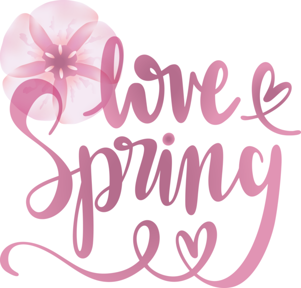 Transparent Easter Floral design Logo Design for Hello Spring for Easter