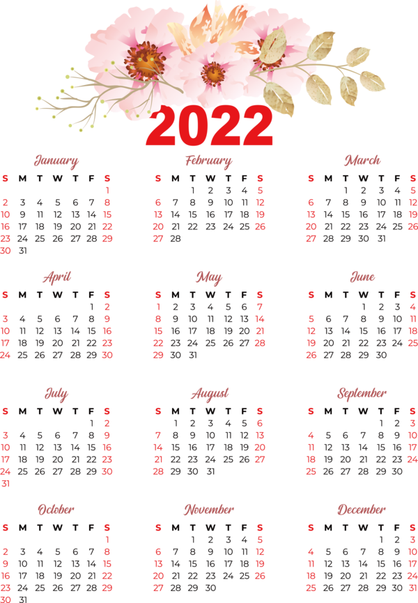 Transparent New Year CALENDARIO 2022 calendar Calendário fevereiro 2022 for Printable 2022 Calendar for New Year