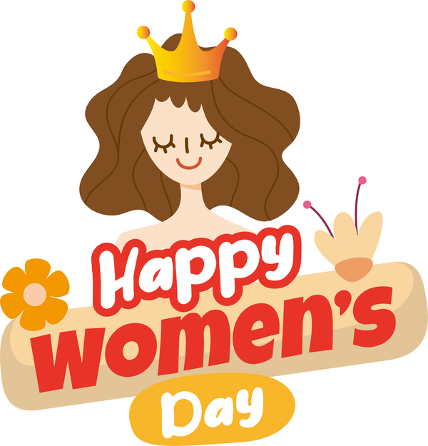 Transparent International Women's Day Logo Cartoon Meter for Women's Day for International Womens Day