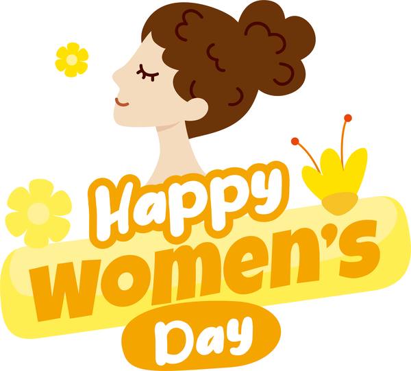 Transparent International Women's Day Human Cartoon Logo for Women's Day for International Womens Day