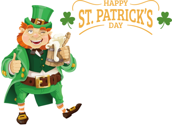 Transparent St. Patrick's Day St. Patrick's Day Leprechaun Shamrock for Leprechaun for St Patricks Day