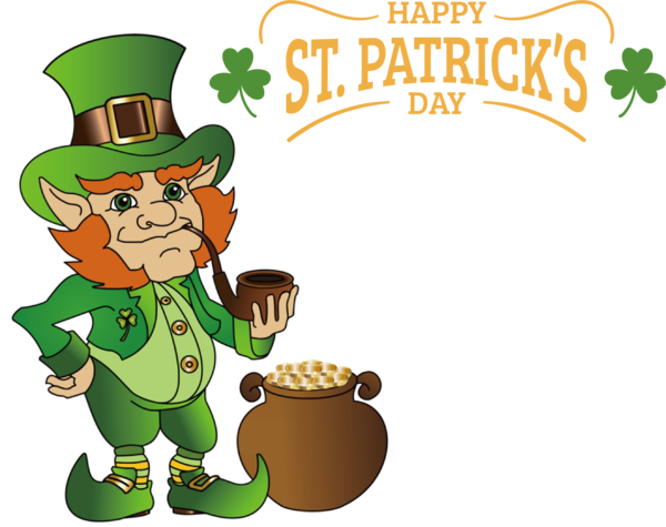 Transparent St. Patrick's Day Leprechaun St. Patrick's Day Shamrock for Leprechaun for St Patricks Day