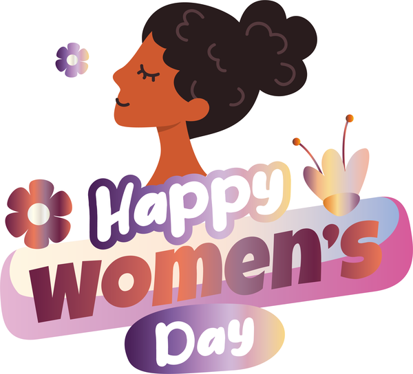 Transparent International Women's Day Logo Cartoon Pink M for Women's Day for International Womens Day