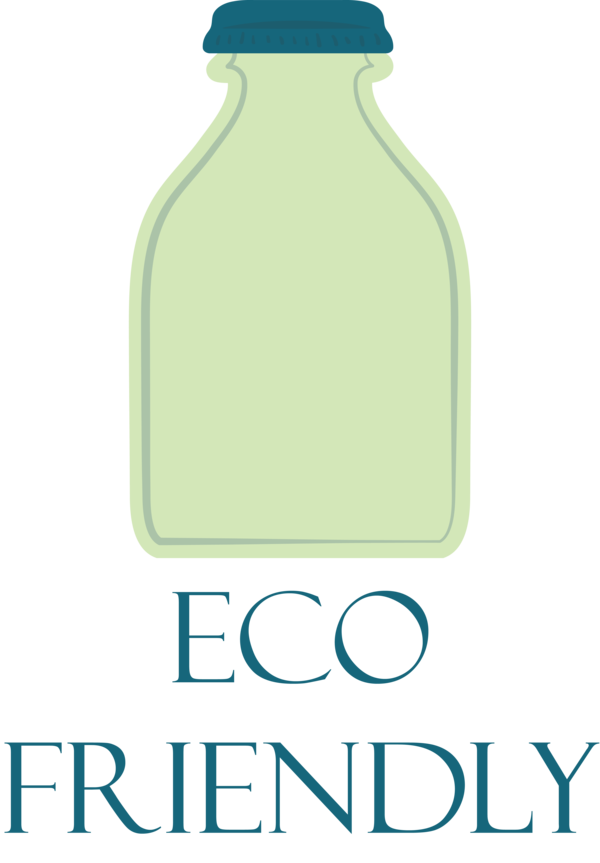 Transparent World Environment Day Water Bottle Glass bottle Bottle for Eco Day for World Environment Day