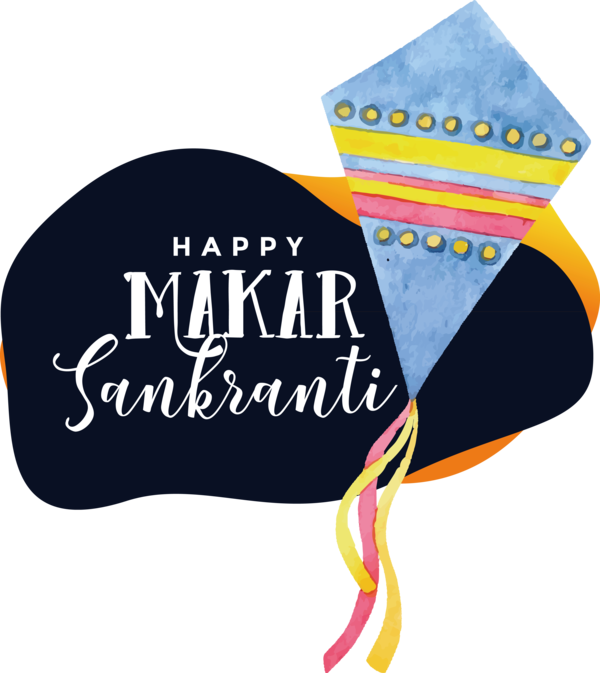Transparent Makar Sankranti Logo Design label.m for Happy Makar Sankranti for Makar Sankranti