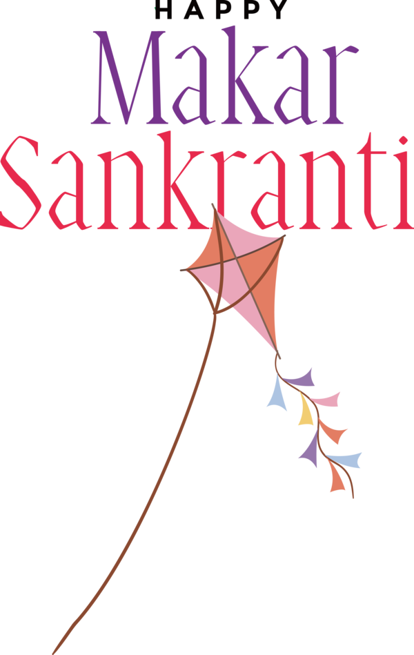 Transparent Makar Sankranti Design Line Diagram for Happy Makar Sankranti for Makar Sankranti