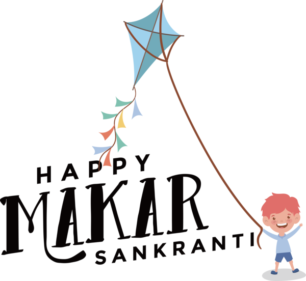Transparent Makar Sankranti Human Cartoon Logo for Happy Makar Sankranti for Makar Sankranti