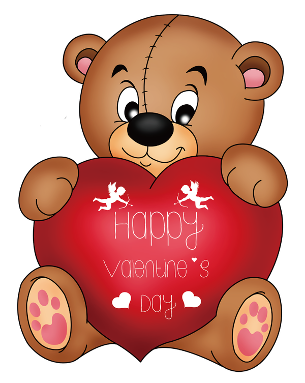 Transparent Valentine's Day Teddy bear Cupid’s Got A Gun Bears for Valentines for Valentines Day