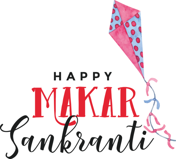 Transparent Makar Sankranti Line Font Pink M for Happy Makar Sankranti for Makar Sankranti
