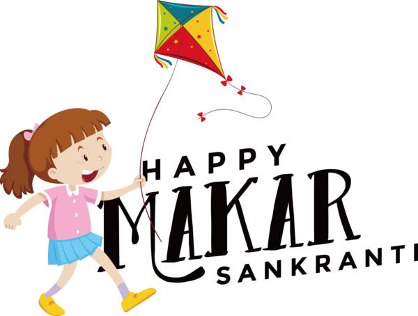 Transparent Makar Sankranti Human Logo Cartoon for Happy Makar Sankranti for Makar Sankranti