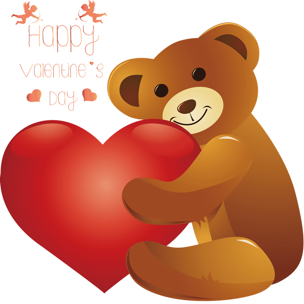 Transparent Valentine's Day Bears Teddy bear Teddy Bear Heart for Valentines for Valentines Day