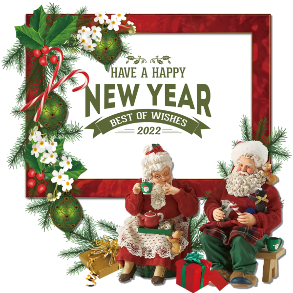 Transparent New Year Christmas Day Design Transparent Christmas for Happy New Year 2022 for New Year