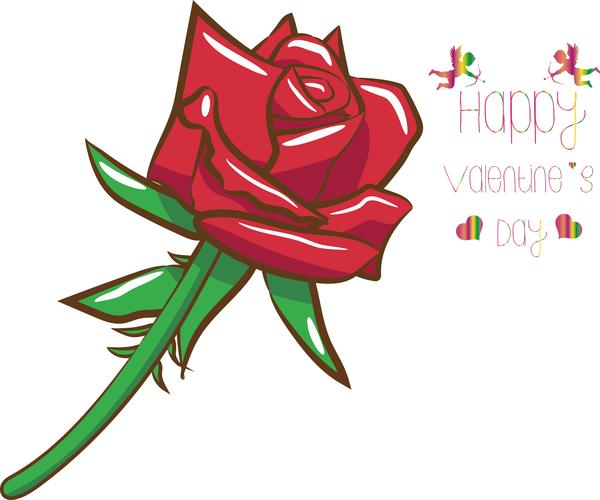 Transparent Valentine's Day Rose Garden roses Flower for Valentines for Valentines Day