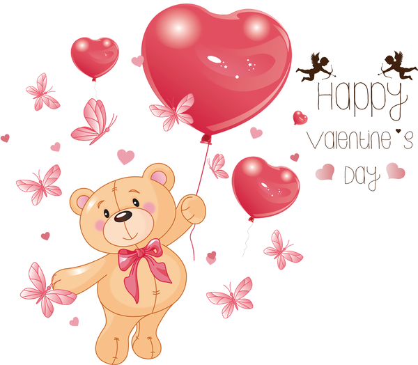 Transparent Valentine's Day Bears Teddy bear Teddy Bear Balloon for Valentines for Valentines Day