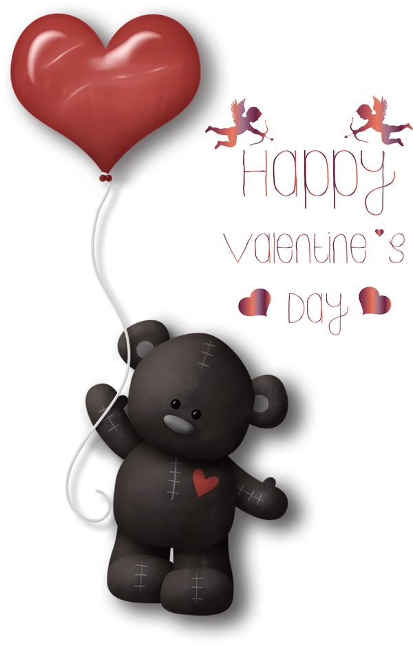 Transparent Valentine's Day Bears Teddy bear Heart for Valentines for Valentines Day