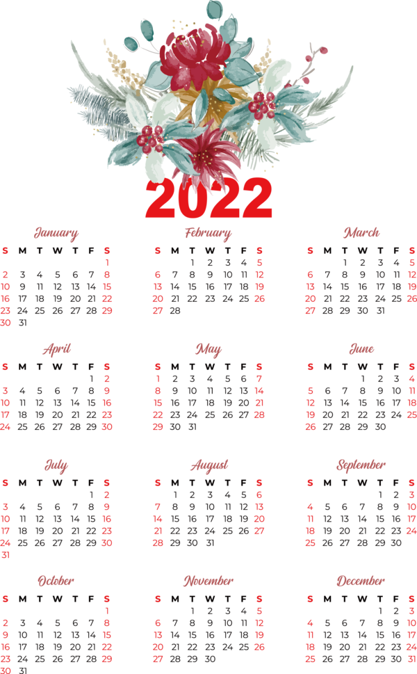 Transparent New Year calendar Calendário fevereiro 2022 Islamic calendar for Printable 2022 Calendar for New Year