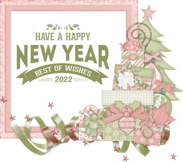 Transparent New Year Picture Frame Christmas Day Transparent Christmas for Happy New Year 2022 for New Year