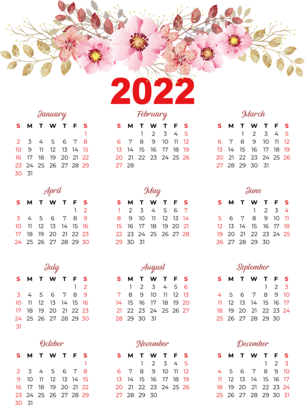 Transparent New Year calendar 2022 Islamic calendar for Printable 2022 Calendar for New Year