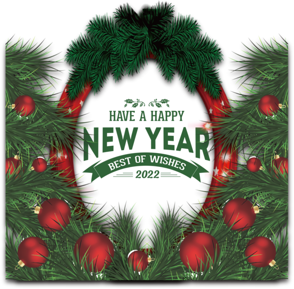 Transparent New Year Christmas Graphics Christmas Day Bauble for Happy New Year 2022 for New Year