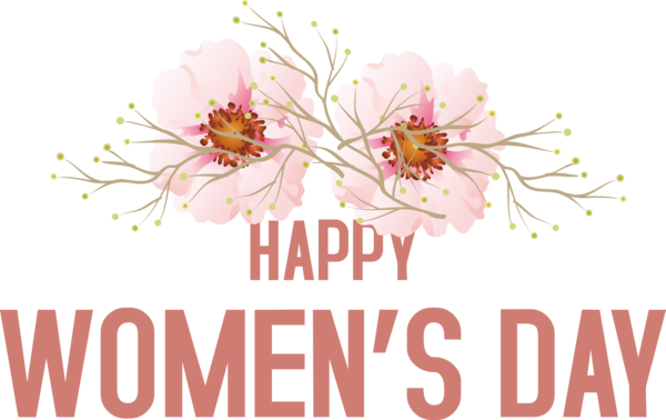 Transparent International Women's Day Floral design Flower Design for Women's Day for International Womens Day