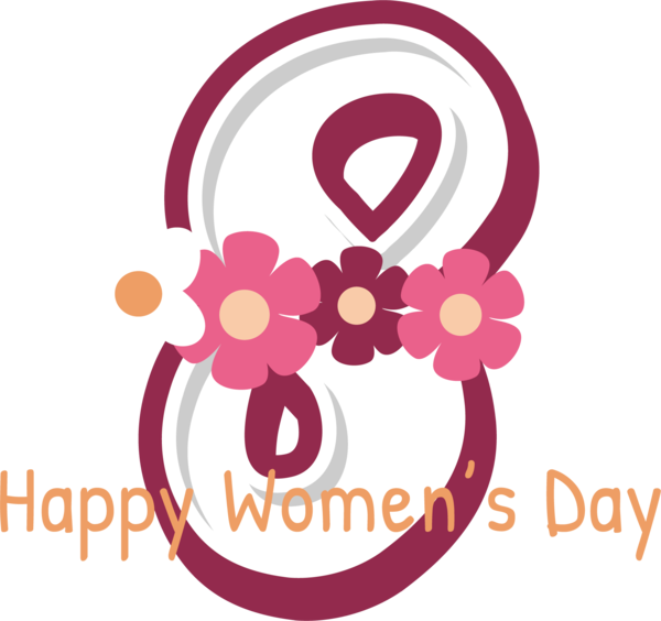 Transparent International Women's Day Logo Design Circle for Women's Day for International Womens Day