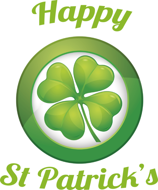 Transparent St. Patrick's Day Leaf Logo Bowling Ball for Four Leaf Clover for St Patricks Day
