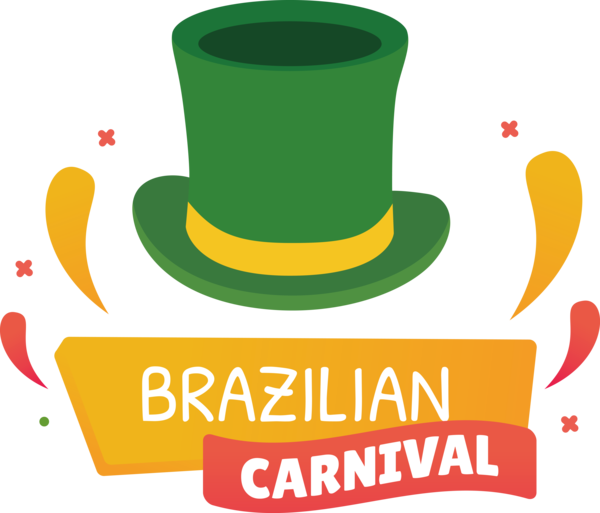 Transparent Brazilian Carnival Design Logo Line for Carnaval for Brazilian Carnival