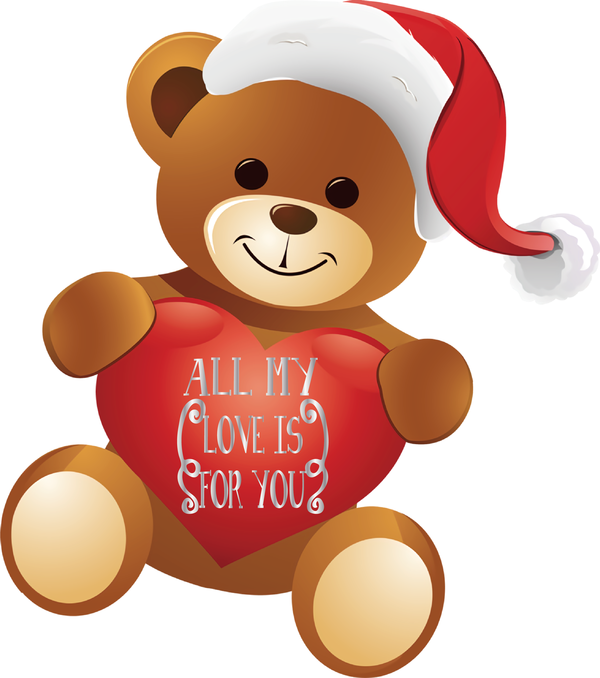 Transparent Valentine's Day Christmas Day Holiday Christmas decoration for Teddy Bear for Valentines Day