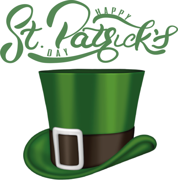 Transparent St. Patrick's Day St. Patrick's Day Ireland Shamrock for St Patrick's Day Hat for St Patricks Day