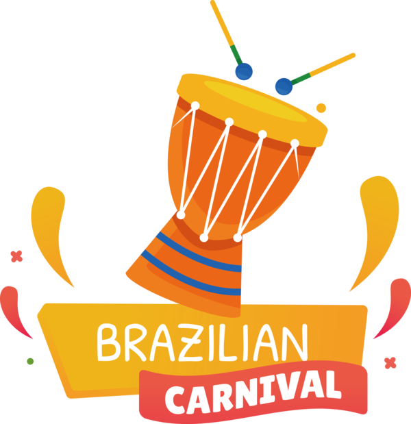 Transparent Brazilian Carnival Logo Design Line for Carnaval for Brazilian Carnival