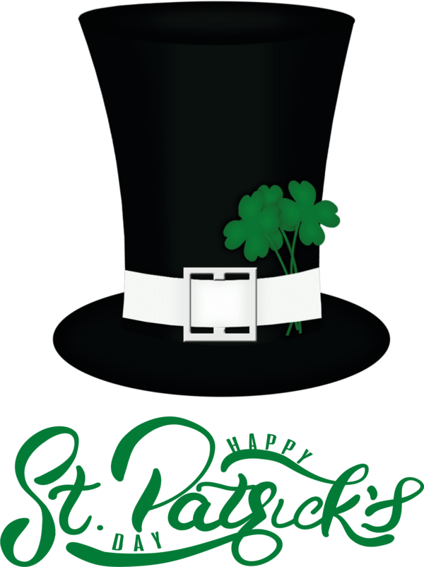Transparent St. Patrick's Day Plant Symbol Design for St Patrick's Day Hat for St Patricks Day